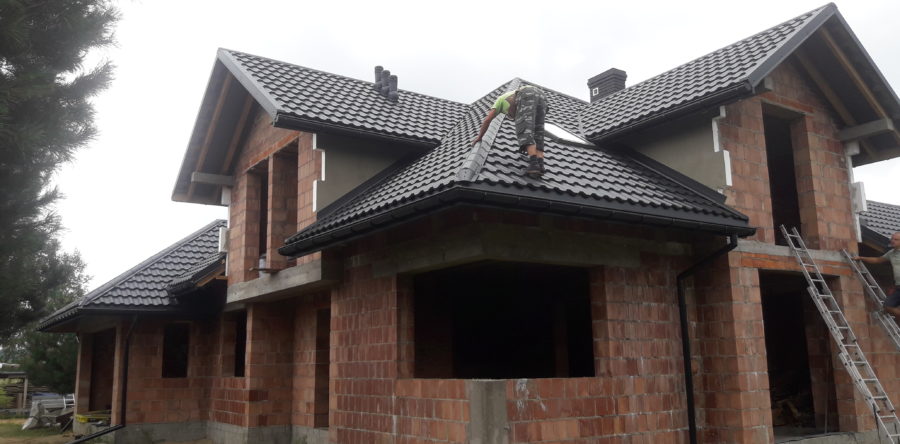 RUUKKI FINNERA KOLOR ANTRACYT SYSTEM RYNNOWY BRYZA OKNA VELUX